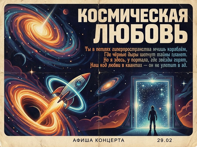 Песня Космическая любовь